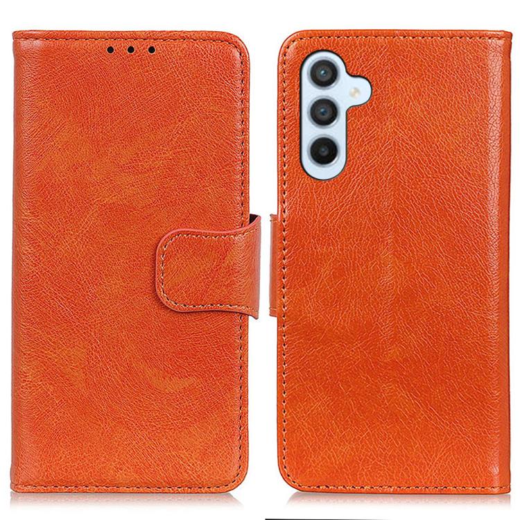 For Samsung Galaxy S26 5G Nappa Texture Horizontal Flip Leather Phone Case(Orange)
