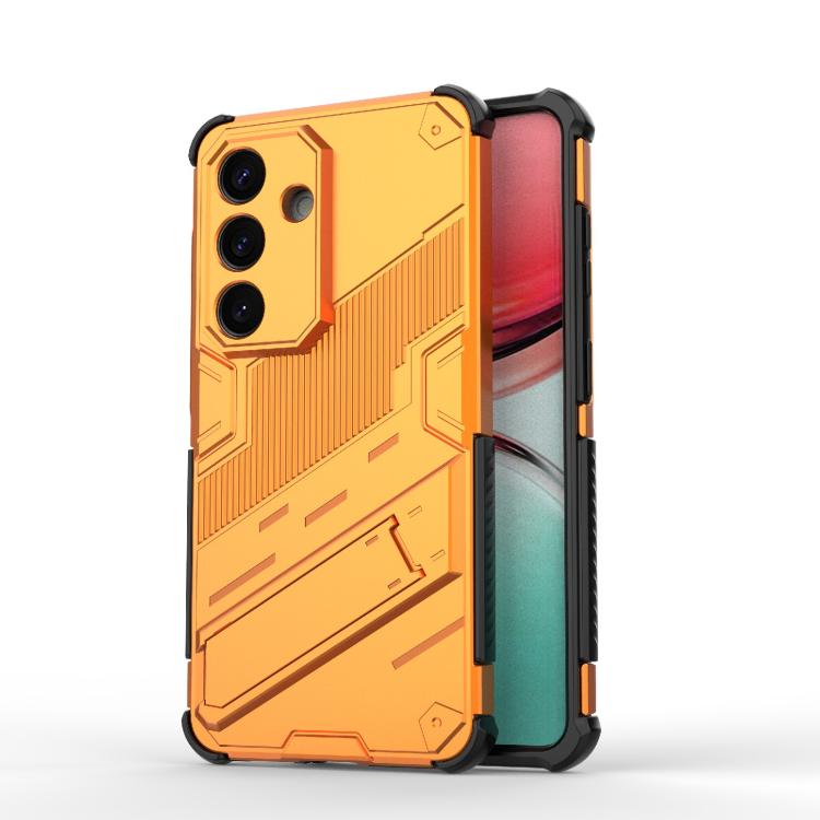 For Samsung Galaxy S26 5G Punk Armor 2 in 1 PC + TPU Shockproof Phone Case with Invisible Holder(Orange)