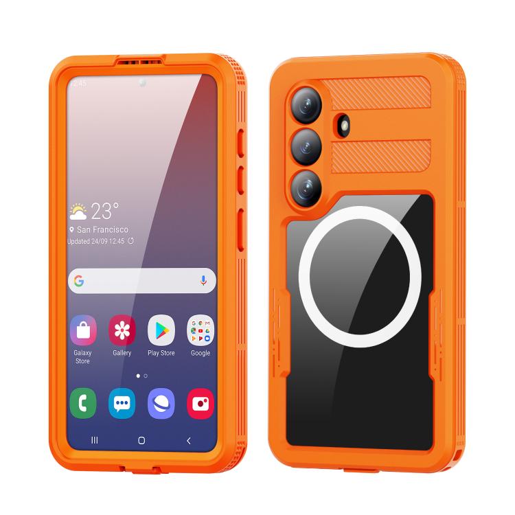 For Samsung Galaxy S26 5G RedPepper IP68 Waterproof Triple-proof MagSafe Phone Case(Orange)