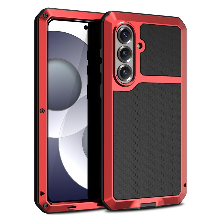 For Samsung Galaxy S26 5G RedPepper Metal Triple-proof Heat Dissipation Phone Case(Red)