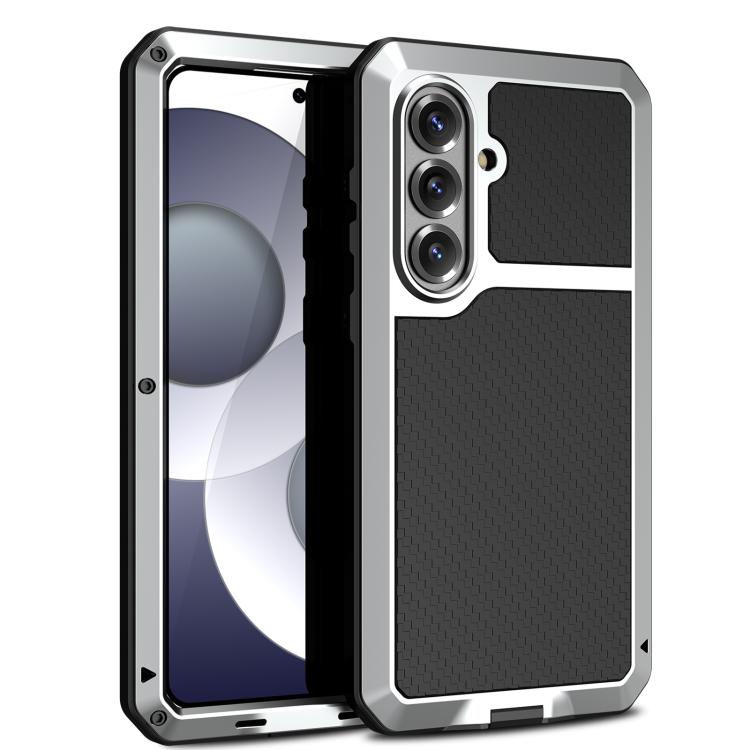 For Samsung Galaxy S26 5G RedPepper Metal Triple-proof Heat Dissipation Phone Case(Silver)