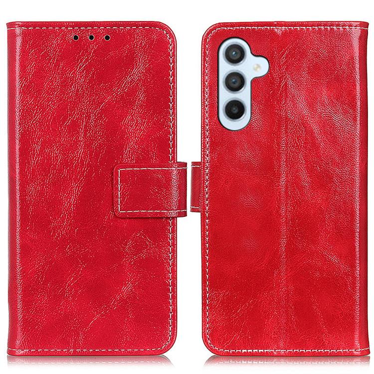 For Samsung Galaxy S26 5G Retro Crazy Horse Texture Leather Phone Case(Red)