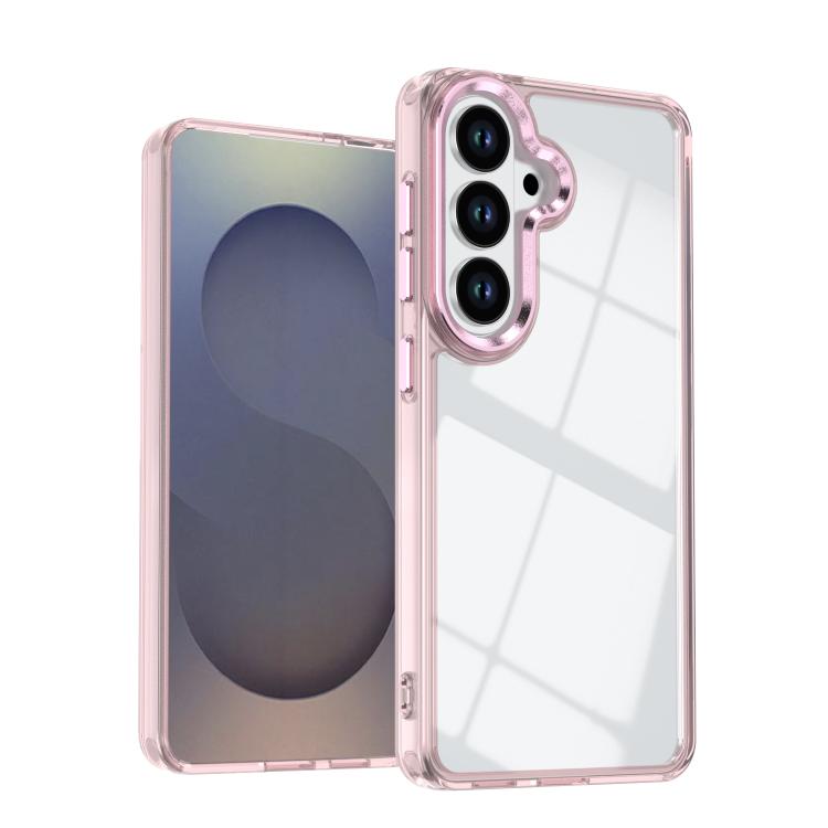 For Samsung Galaxy S26 5G Shine High Transparency Acrylic Phone Case(Pink)