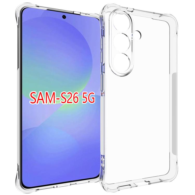 For Samsung Galaxy S26 5G Shockproof Non-slip Thickening TPU Phone Case(Transparent)