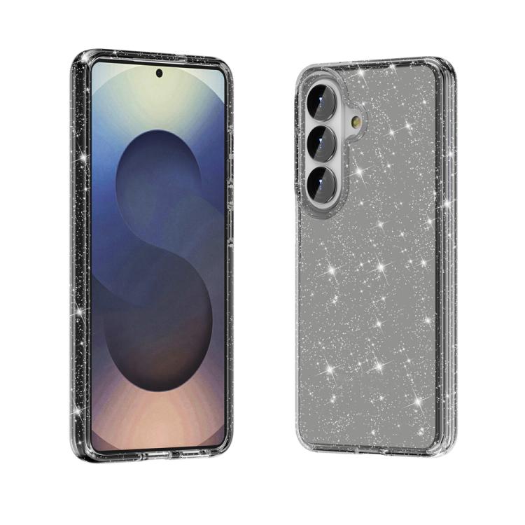 For Samsung Galaxy S26 5G Shockproof Terminator Glitter Powder Phone Case(Black)