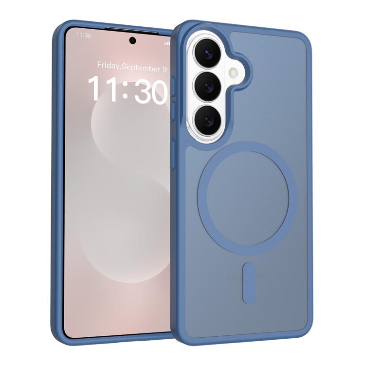 For Samsung Galaxy S26 5G Skin Feel TPU Hybrid PC MagSafe Phone Case(Blue)