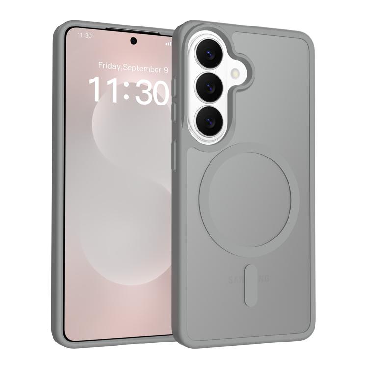 For Samsung Galaxy S26 5G Skin Feel TPU Hybrid PC MagSafe Phone Case(Dark Grey)