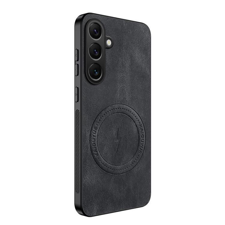 For Samsung Galaxy S26 5G WANLONFENG SD Series Nappa Texture Magnetic Phone Case(Black)
