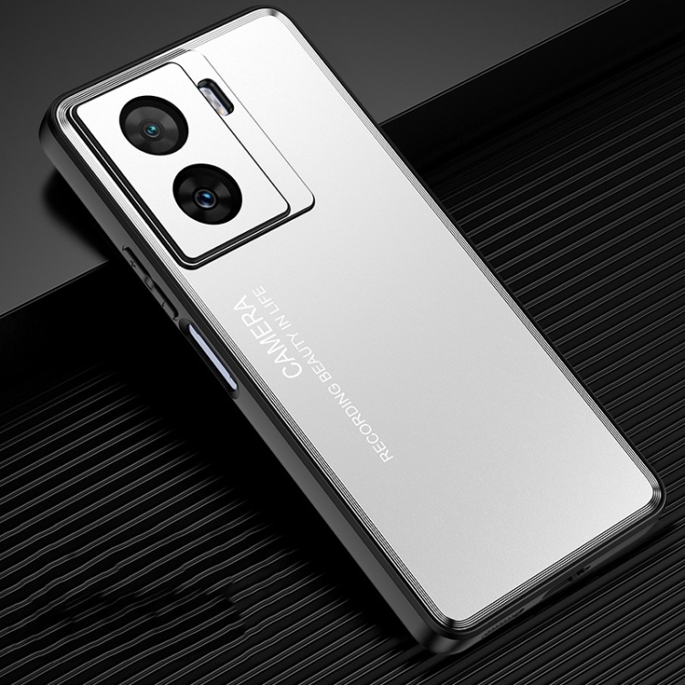 For vivo iQOO Z7 Frosted Metal Phone Case(Silver)