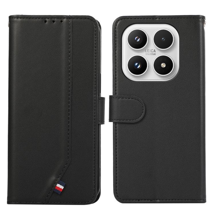 For Xiaomi 17 ABEEL Delicate Texture Splicing RFID Leather Phone Case(Black)