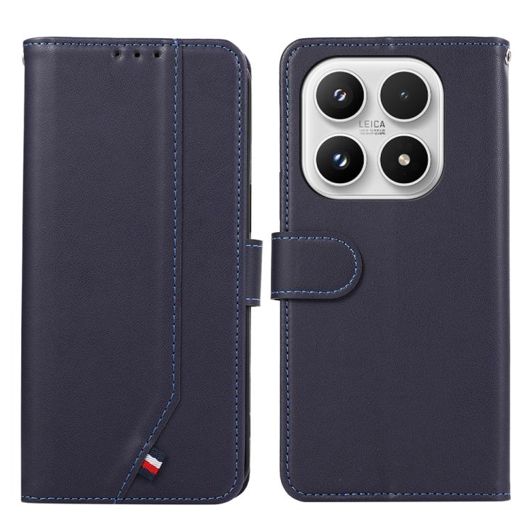 For Xiaomi 17 ABEEL Delicate Texture Splicing RFID Leather Phone Case(Blue)
