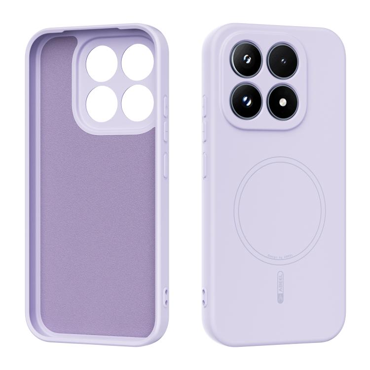 For Xiaomi 17 ABEEL Skin-friendly Feel Magsafe Liquid Silicone Phone Case(Lilac Purple)