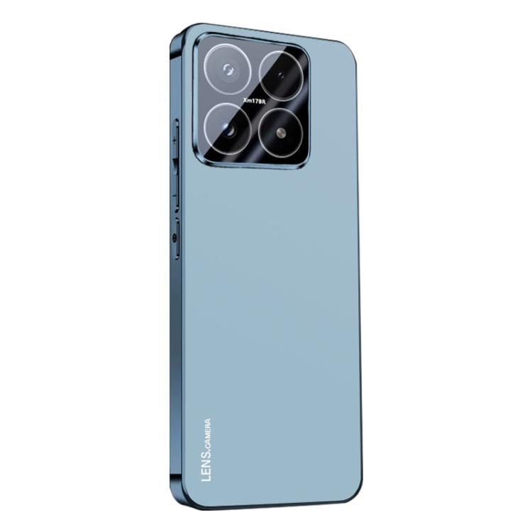 For Xiaomi 17 AG Frosted Electroplating Acrylic Phone Case(Sierra Blue)