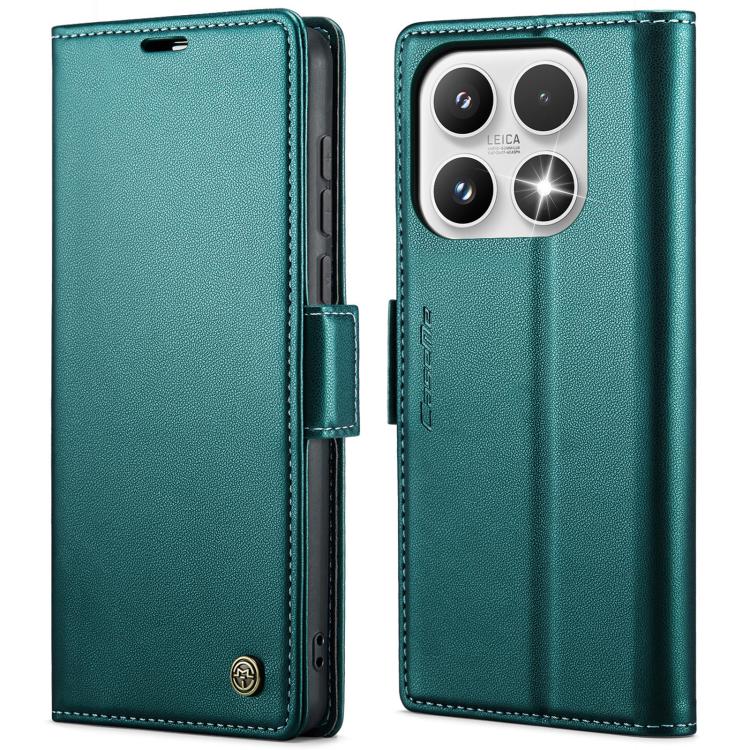 For Xiaomi 17 CaseMe 023 Butterfly Buckle Litchi Texture RFID Anti-theft Leather Phone Case(Green)