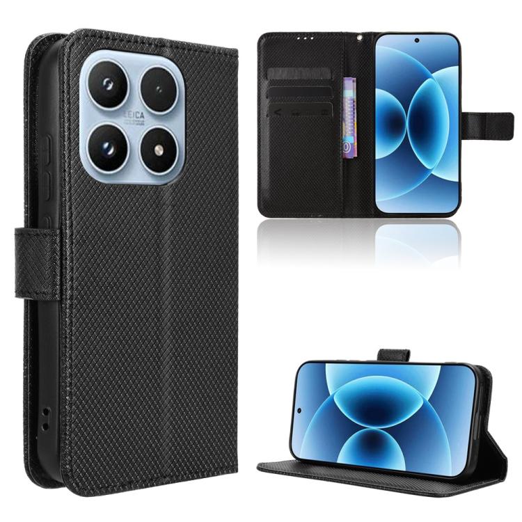 For Xiaomi 17 Diamond Texture Leather Phone Case(Black)