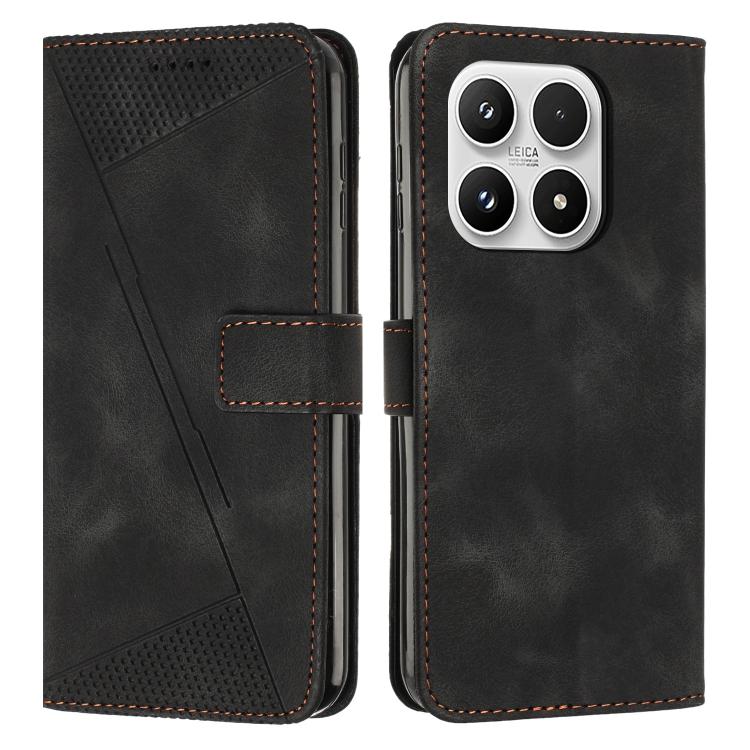For Xiaomi 17 Dream Triangle Leather Phone Case with Lanyard(Black)