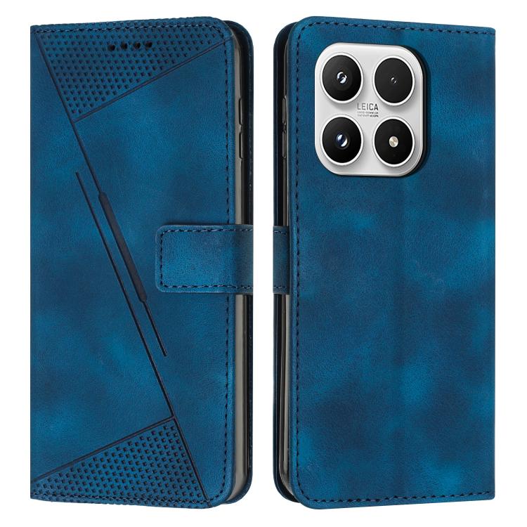 For Xiaomi 17 Dream Triangle Leather Phone Case with Lanyard(Blue)