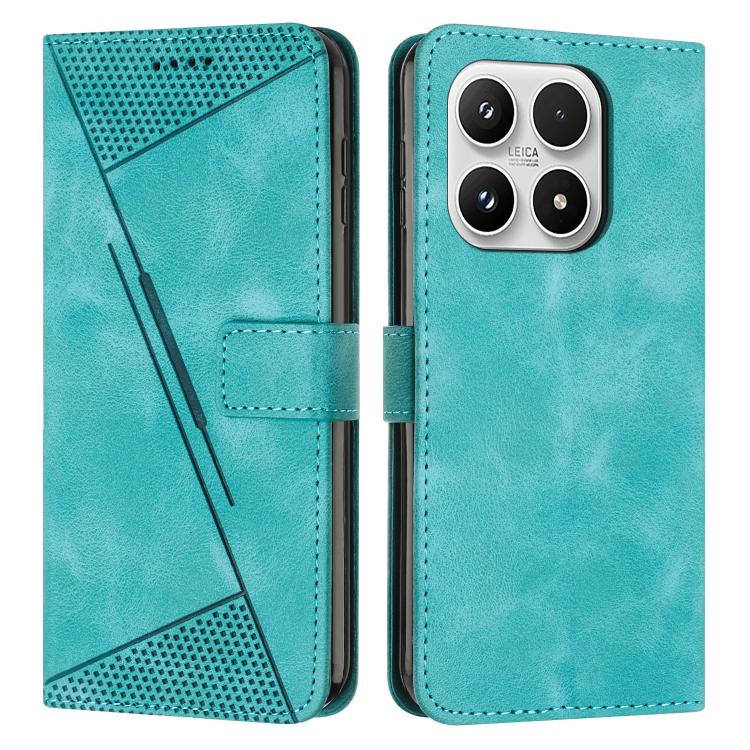 For Xiaomi 17 Dream Triangle Leather Phone Case with Lanyard(Green)