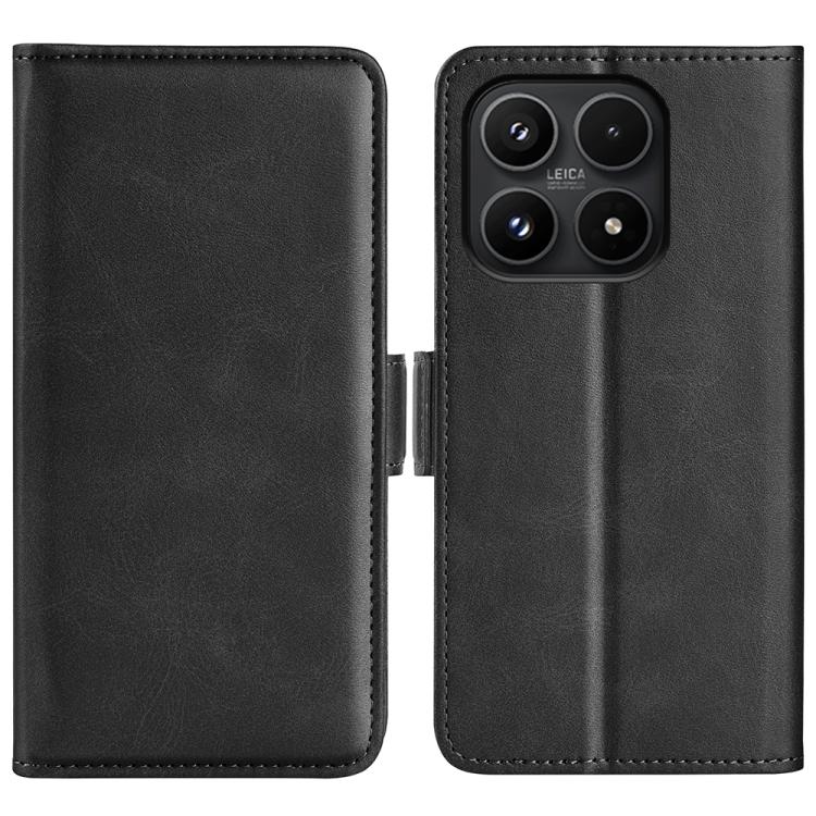 For Xiaomi 17 Dual-side Magnetic Buckle Horizontal Flip Leather Phone Case(Black)