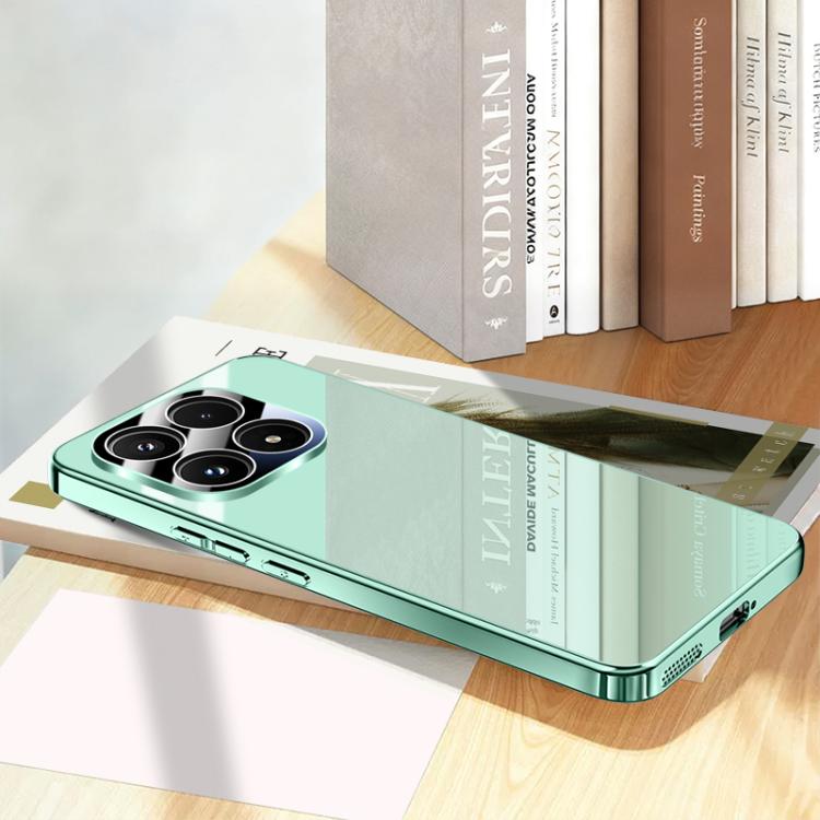 For Xiaomi 17 Electroplating Ice Crystal Airbag Full Coverage Shockproof Phone Case(Green)