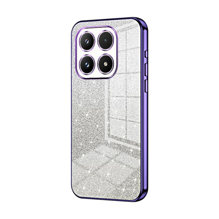 For Xiaomi 17 Gradient Glitter Powder Electroplated Phone Case(Purple)