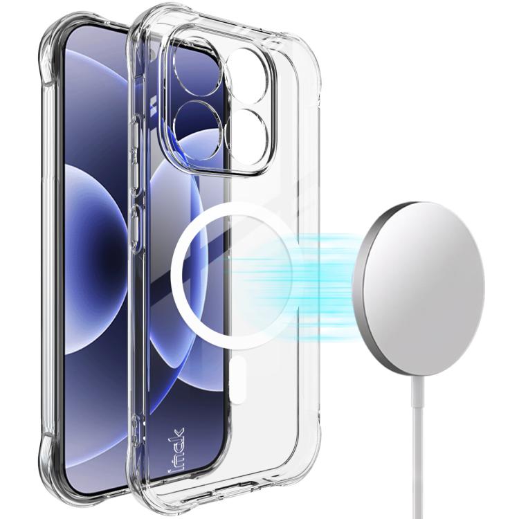 For Xiaomi 17 imak Magnetic Shockproof Airbag TPU Phone Case(Transparent)