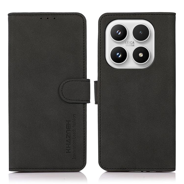 For Xiaomi 17 KHAZNEH Matte Texture Leather Phone Case(Black)