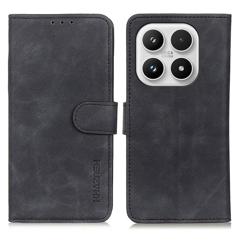 For Xiaomi 17 KHAZNEH Retro Texture Flip Leather Phone Case(Black)