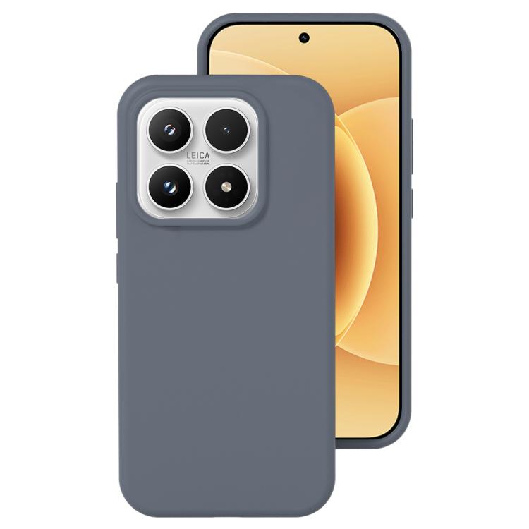 For Xiaomi 17 Liquid Silicone Skin-friendly Shockproof Phone Case(Carbon Grey)
