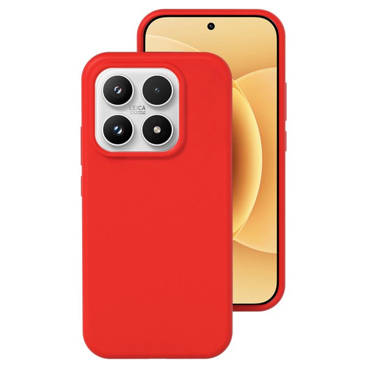 For Xiaomi 17 Liquid Silicone Skin-friendly Shockproof Phone Case(Red)
