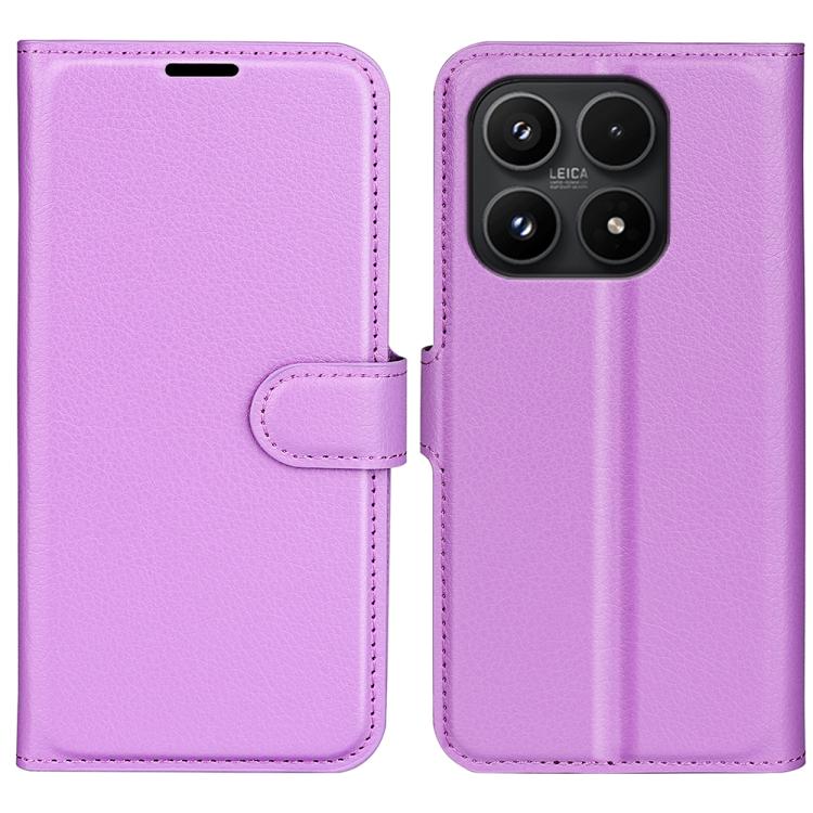 For Xiaomi 17 Litchi Texture Horizontal Flip Leather Phone Case with Holder(Purple)