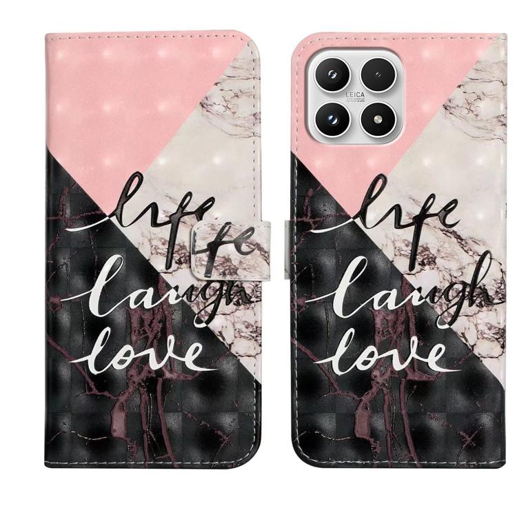 For Xiaomi 17 Oil Embossed 3D Drawing Leather Phone Case(Stitching Marble)