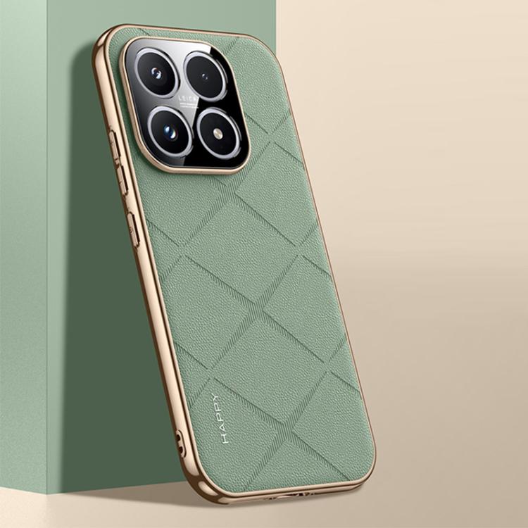 For Xiaomi 17 Plain Leather PC Phone Case(Green)