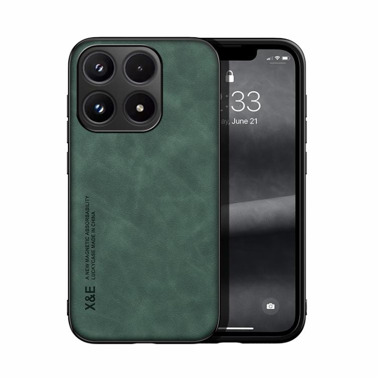 For Xiaomi 17 Skin Feel Magnetic Leather Back Phone Case(Green)