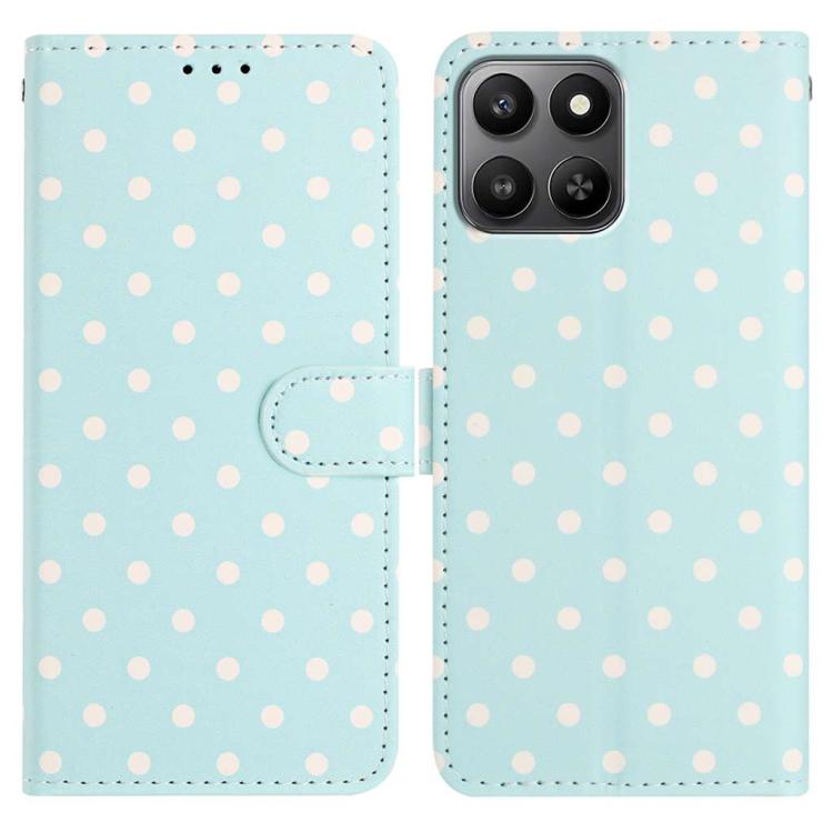 For Xiaomi 17 Small Dots Pattern Vegan Leather Phone Case(Light Blue)