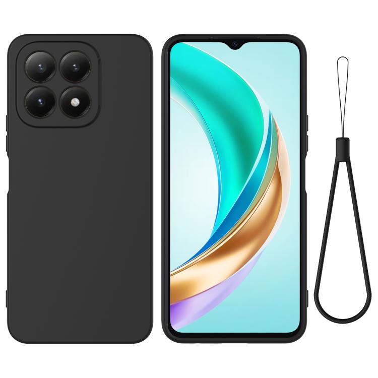For Xiaomi 17 Solid Color Liquid Silicone Dropproof Full Coverage Phone Case(Black)