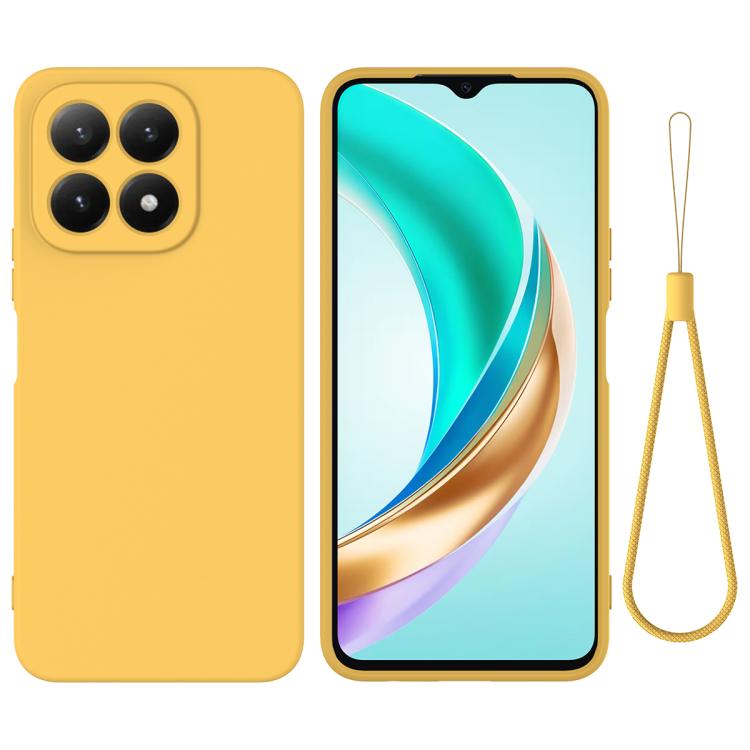 For Xiaomi 17 Solid Color Liquid Silicone Dropproof Full Coverage Phone Case(Yellow)