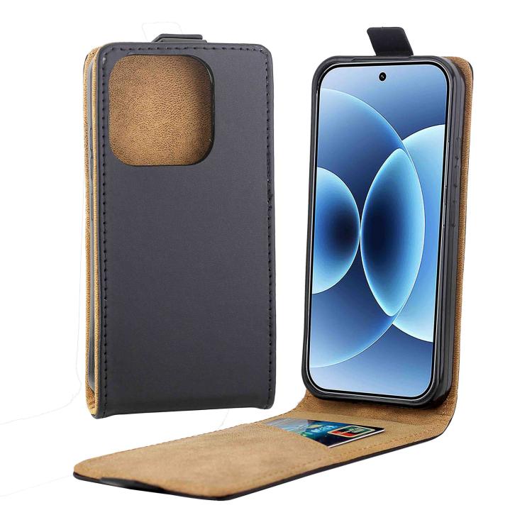 For Xiaomi 17 Vertical Flip Leather Case with Card Slot(Black)