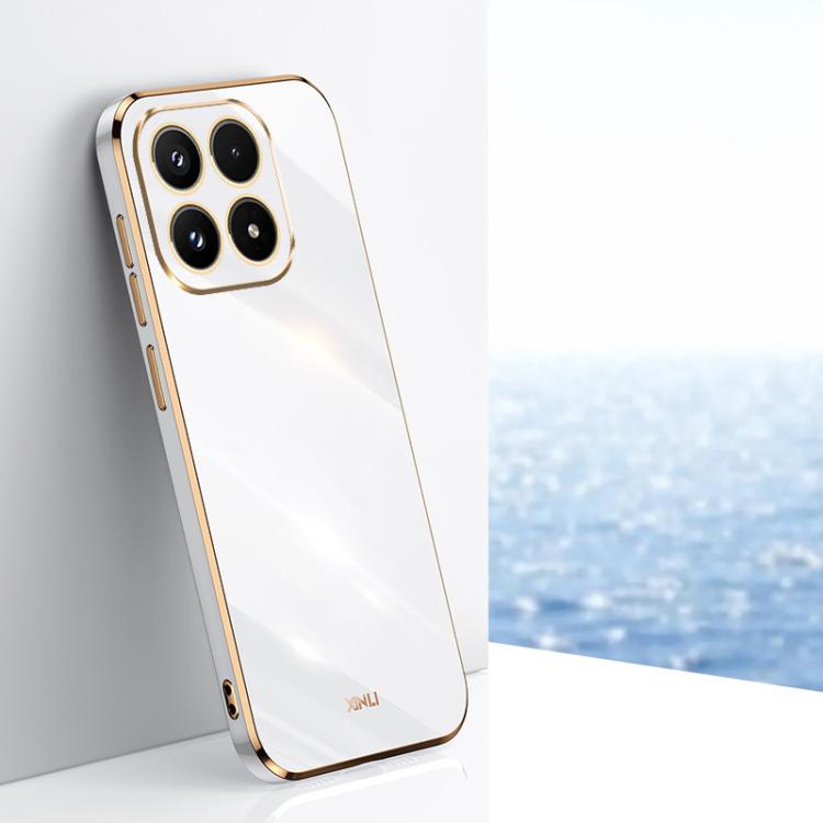 For Xiaomi 17 XINLI Straight Edge 6D Electroplate TPU Phone Case(White)
