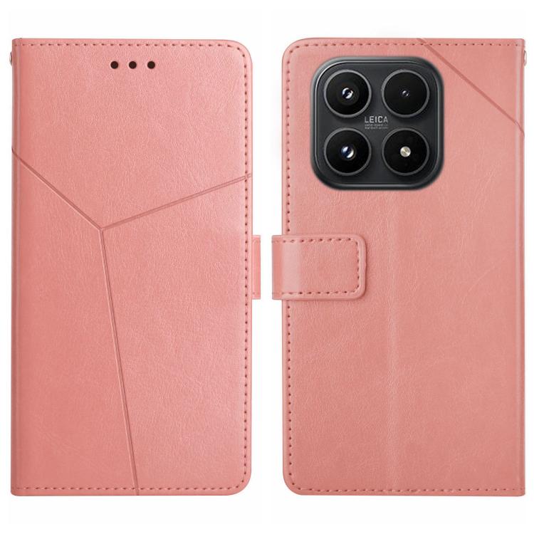 For Xiaomi 17 Y-shaped Pattern Flip Leather Phone Case(Pink)