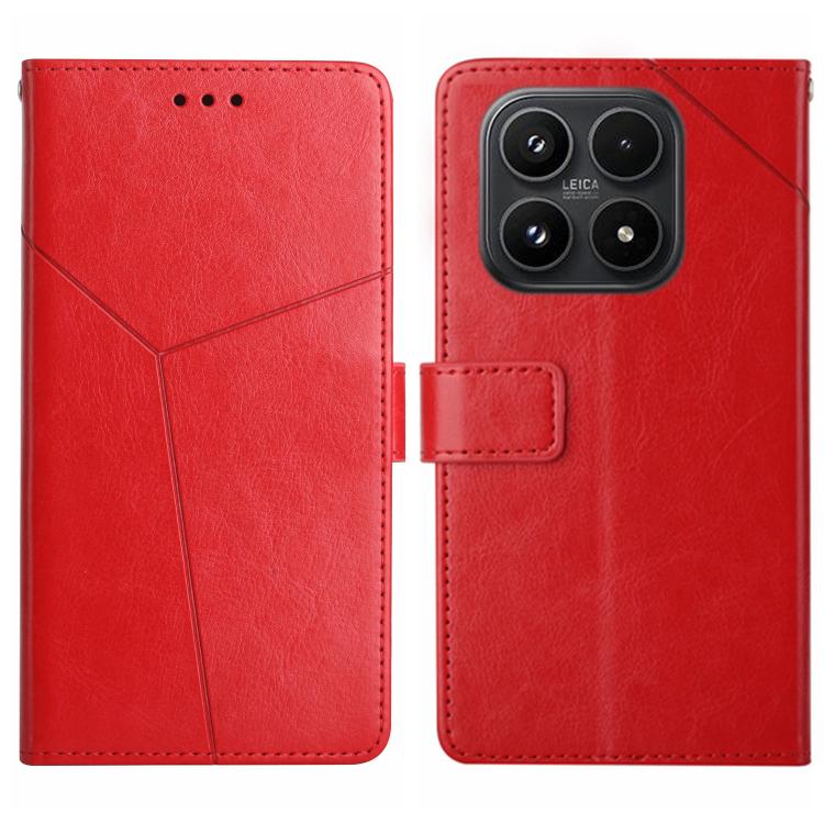 For Xiaomi 17 Y-shaped Pattern Flip Leather Phone Case(Red)