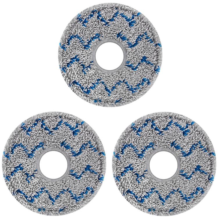 For Xiaomi Mijia Sweeping Mopping Robot H40 Accessories 3pcs Gray Blue Rag