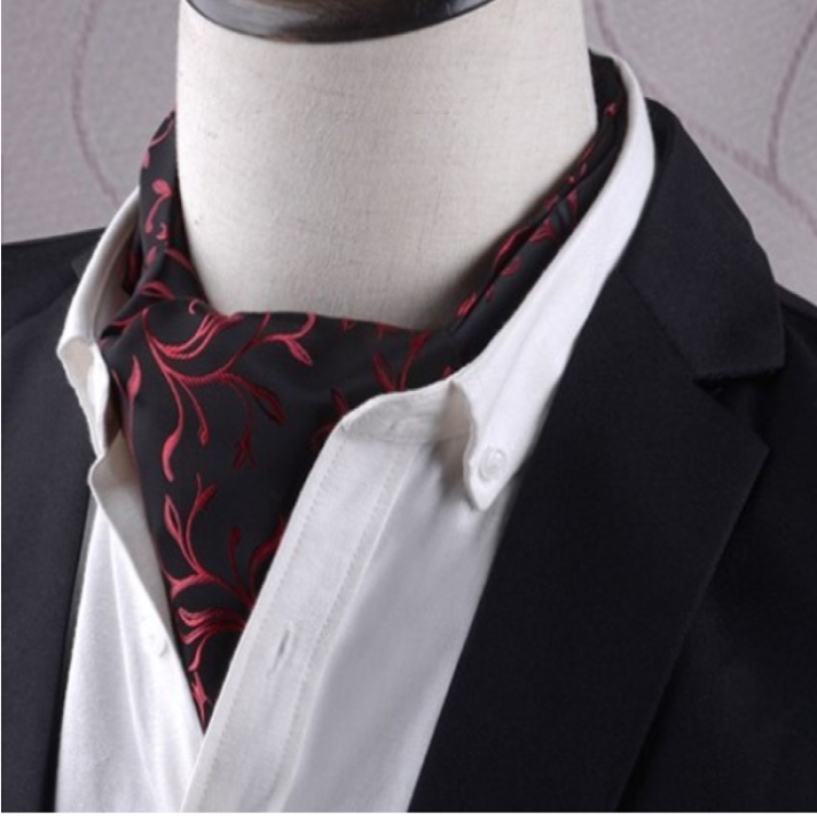 Gentleman's Style Polyester Jacquard Men's Trendy Scarf Fashion Dress Suit Shirt British Style Scarf(L231)