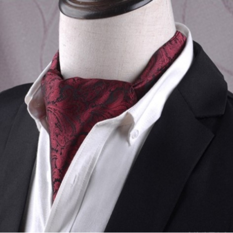 Gentleman's Style Polyester Jacquard Men's Trendy Scarf Fashion Dress Suit Shirt British Style Scarf(L235)