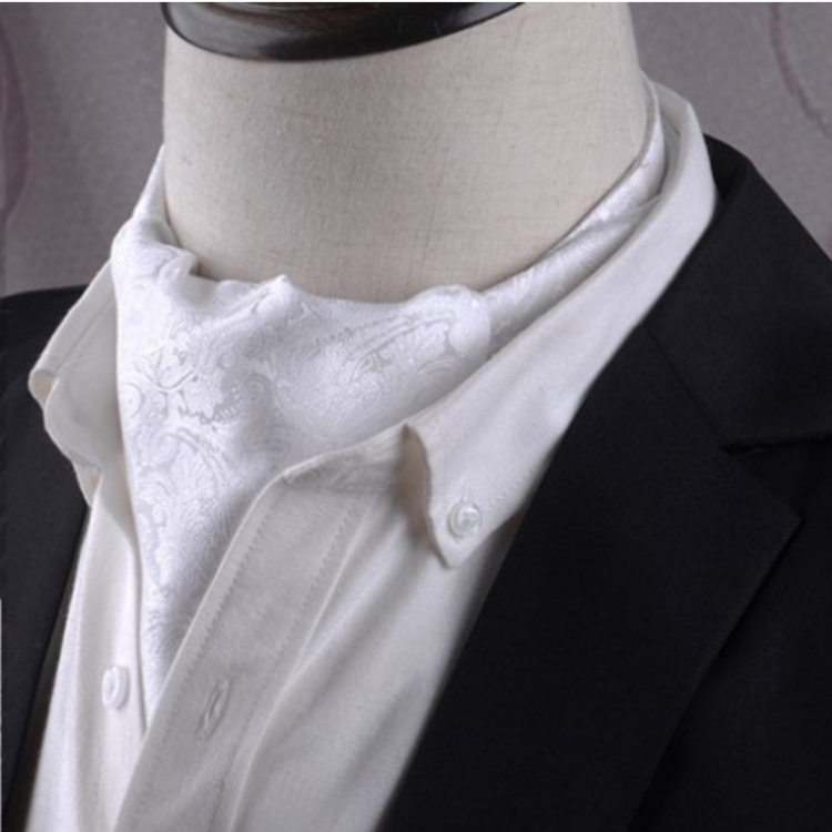 Gentleman's Style Polyester Jacquard Men's Trendy Scarf Fashion Dress Suit Shirt British Style Scarf(L242)