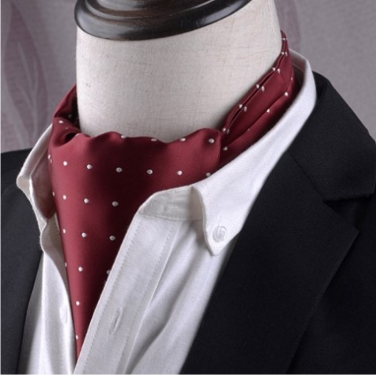 Gentleman's Style Polyester Jacquard Men's Trendy Scarf Fashion Dress Suit Shirt British Style Scarf(L245)