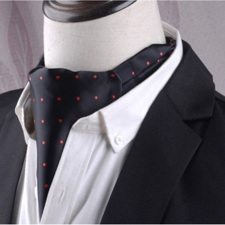 Gentleman's Style Polyester Jacquard Men's Trendy Scarf Fashion Dress Suit Shirt British Style Scarf(L246)