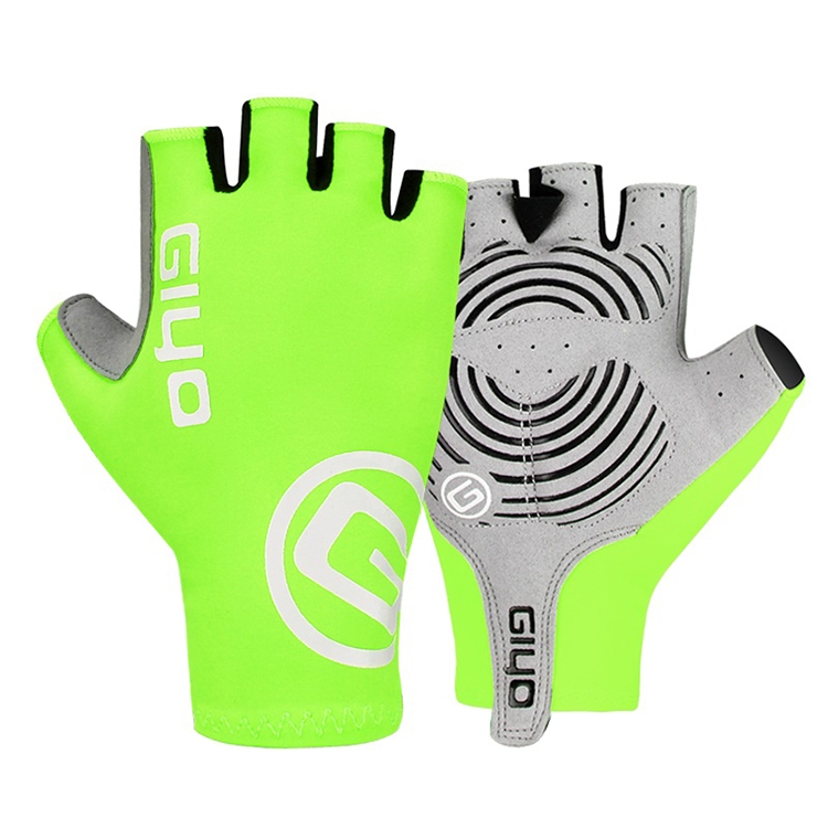GIYO Outdoor Half-Finger Gloves Mountain Road Bike Cycling Gloves, Size: XL(Fluorescent Yellow)