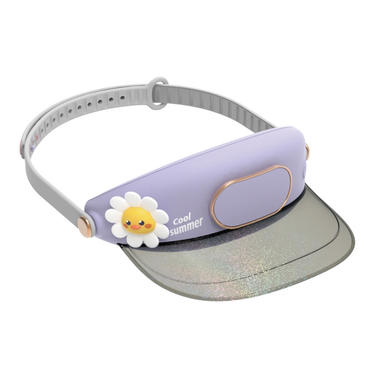 GL130-133 Outdoor Fan Cap Leafless Mute USB Portable Camping Mini Fan(Huahua Duck)