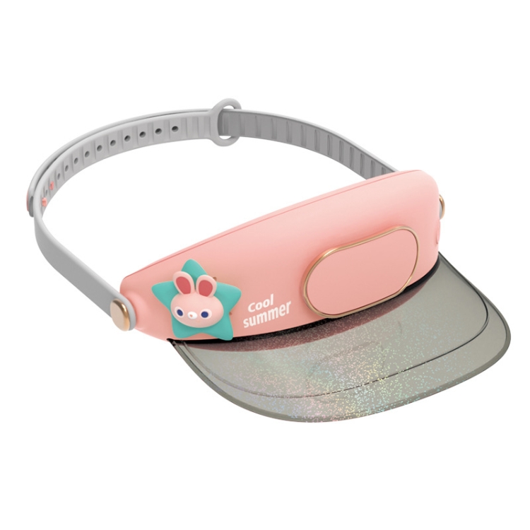 GL130-133 Outdoor Fan Cap Leafless Mute USB Portable Camping Mini Fan(Star Rabbit)